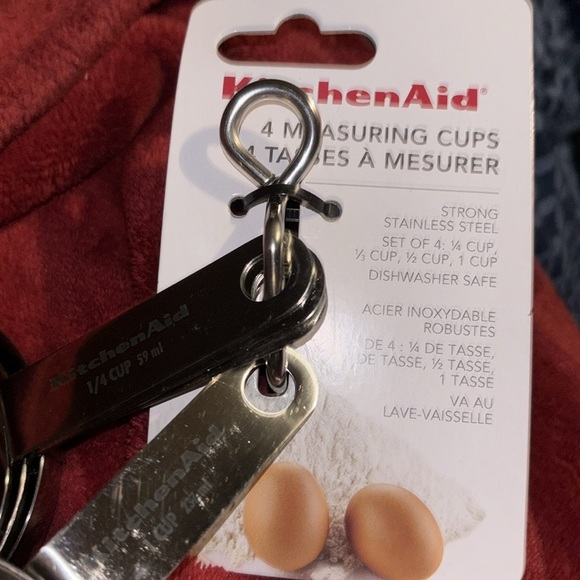 Kitchen Aid Stainless  steel measuring cups set of 4 New - Picture 10 of 11